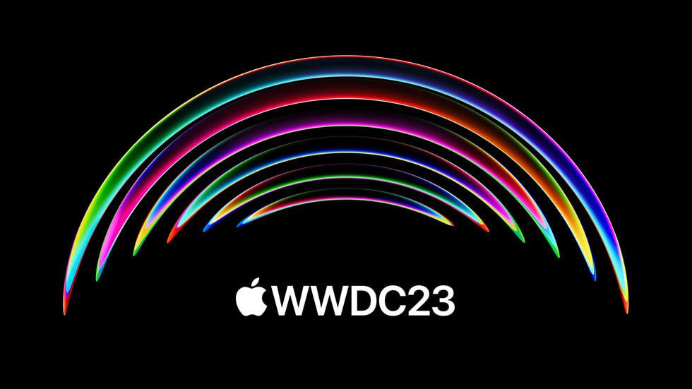 WWDC23 Apple iOS iPadOS macOS graphic
