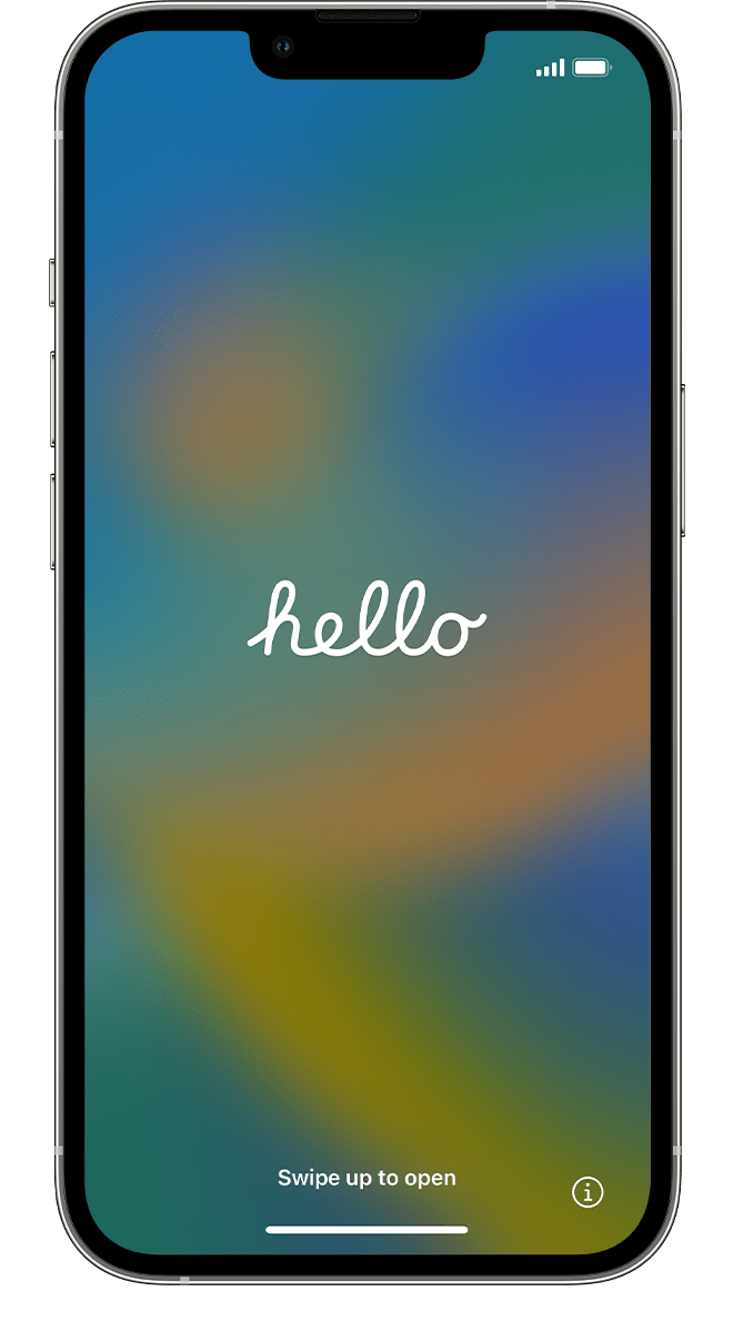 iphone hello screen