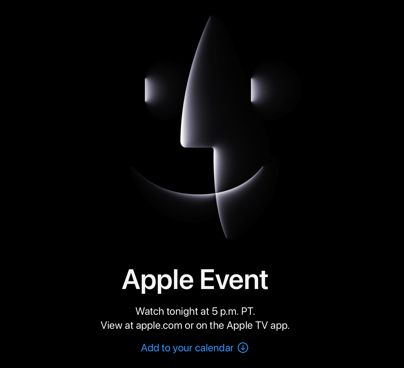 apple event scary fast logo